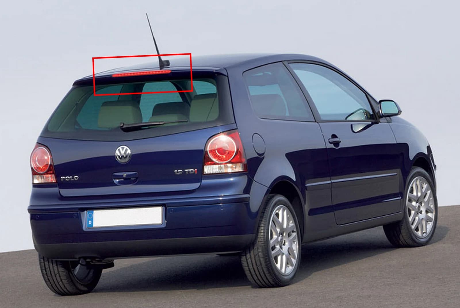 ANGRONG 1 pièces rouge LED arrière haut niveau feu stop pour VW Golf MK5 GTI R32 r-line Passat 3C5 P