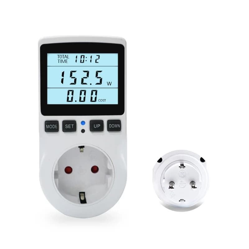 Analyseur de moniteur de consommation d'énergie de prise de compteur de puissance ue 16A 230V avec l