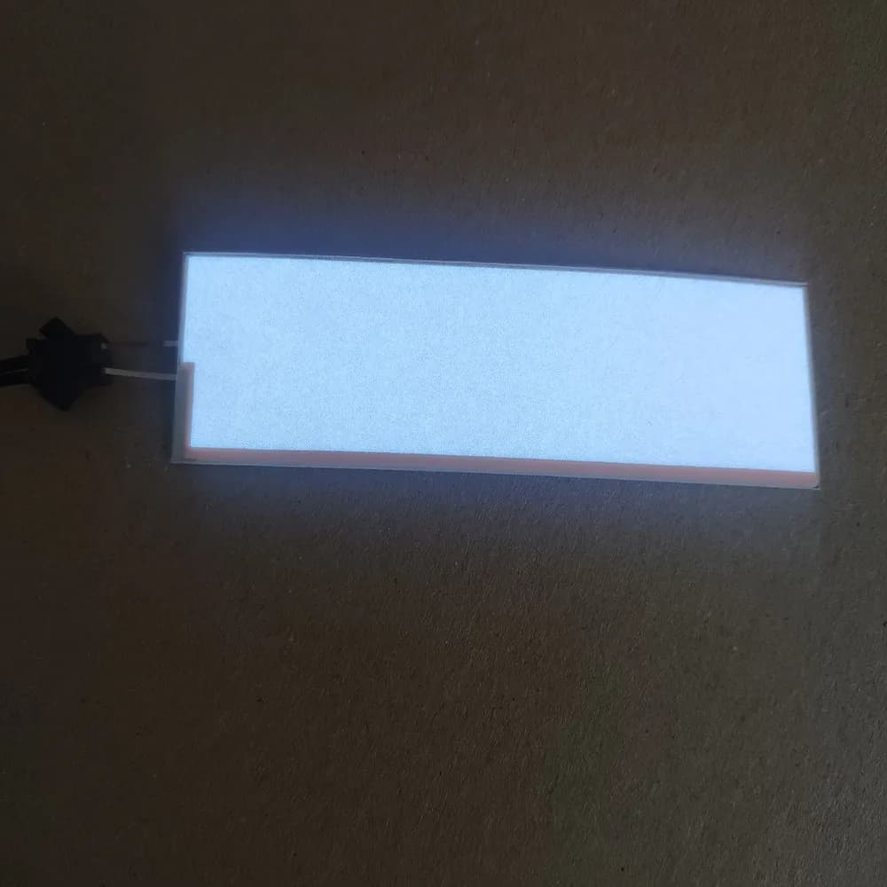 10.7*2.7cm El Lighting Stripe EL Backlight El feuille d'éclairage sans onduleur
