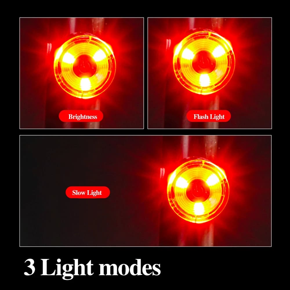 Feu arrière multi-vélo 200 Lumens vtt cyclisme Led étanche feu arrière de vélo pour casque tige de s