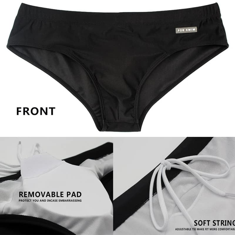 Datifer 2026 – Nouveaux shorts de bain pour hommes, caleçons de natation en polyester, sous-vêtement
