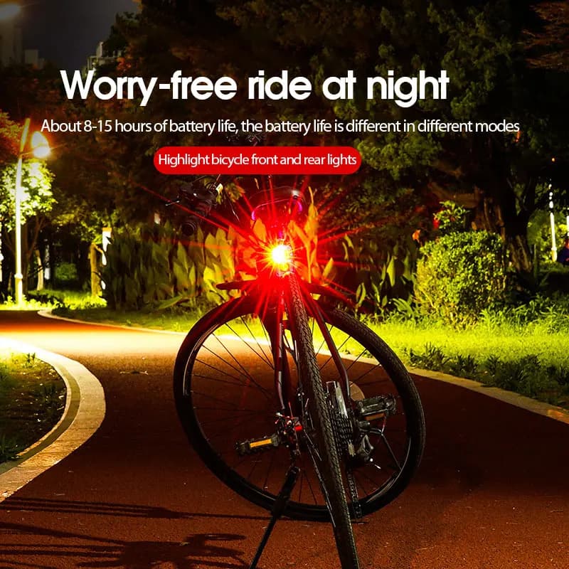 Feu arrière multi-vélo 200 Lumens vtt cyclisme Led étanche feu arrière de vélo pour casque tige de s
