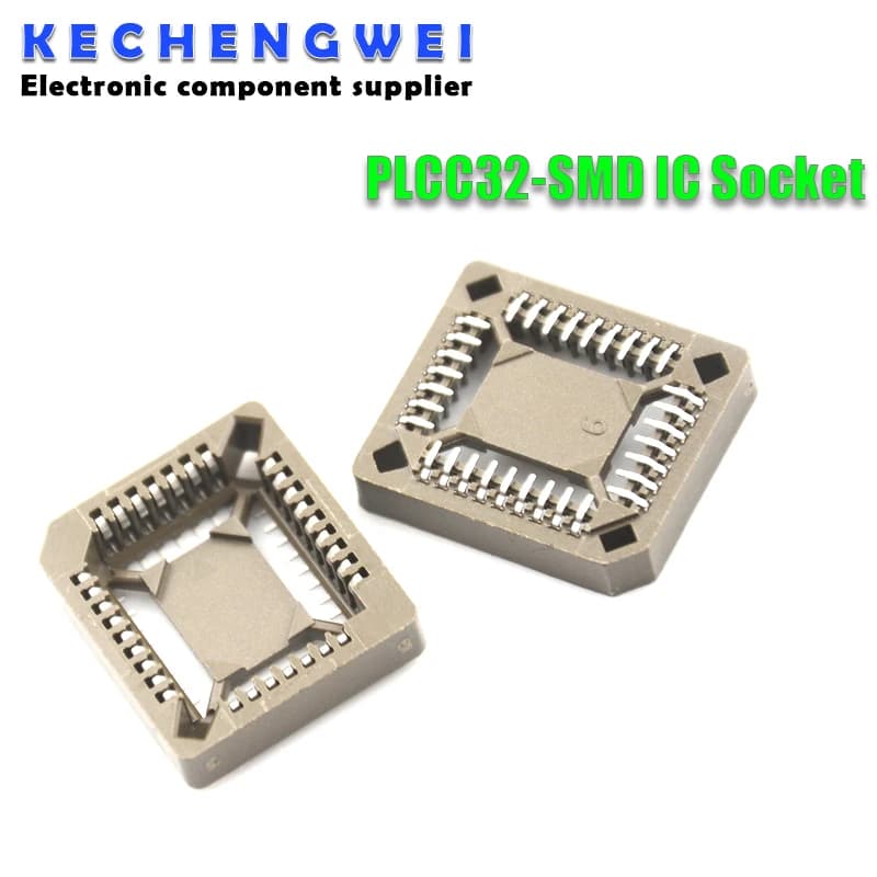 10 pièces PLCC32-SMD prise IC, adaptateur de prise PLCC32, convertisseur PLCC PLCC-32 32 broches