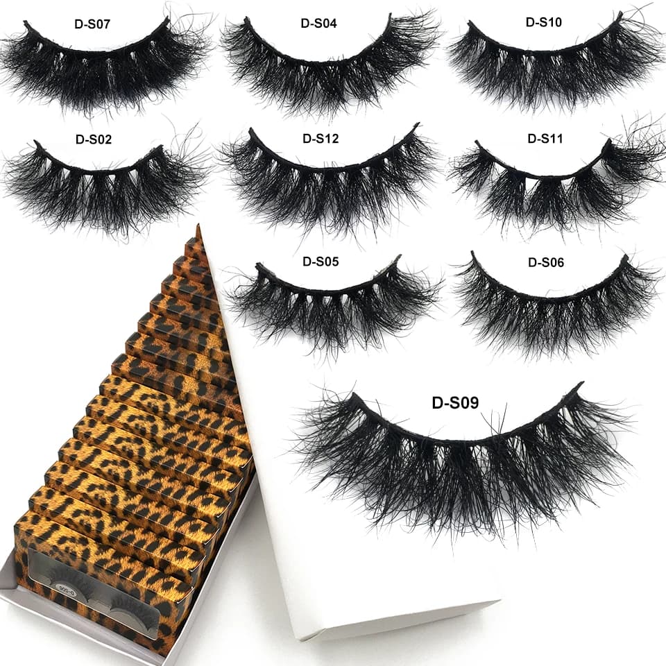 RED SIREN – faux-cils en vison véritable, doux et naturels, pour maquillage, vente en gros, 10-50 pa