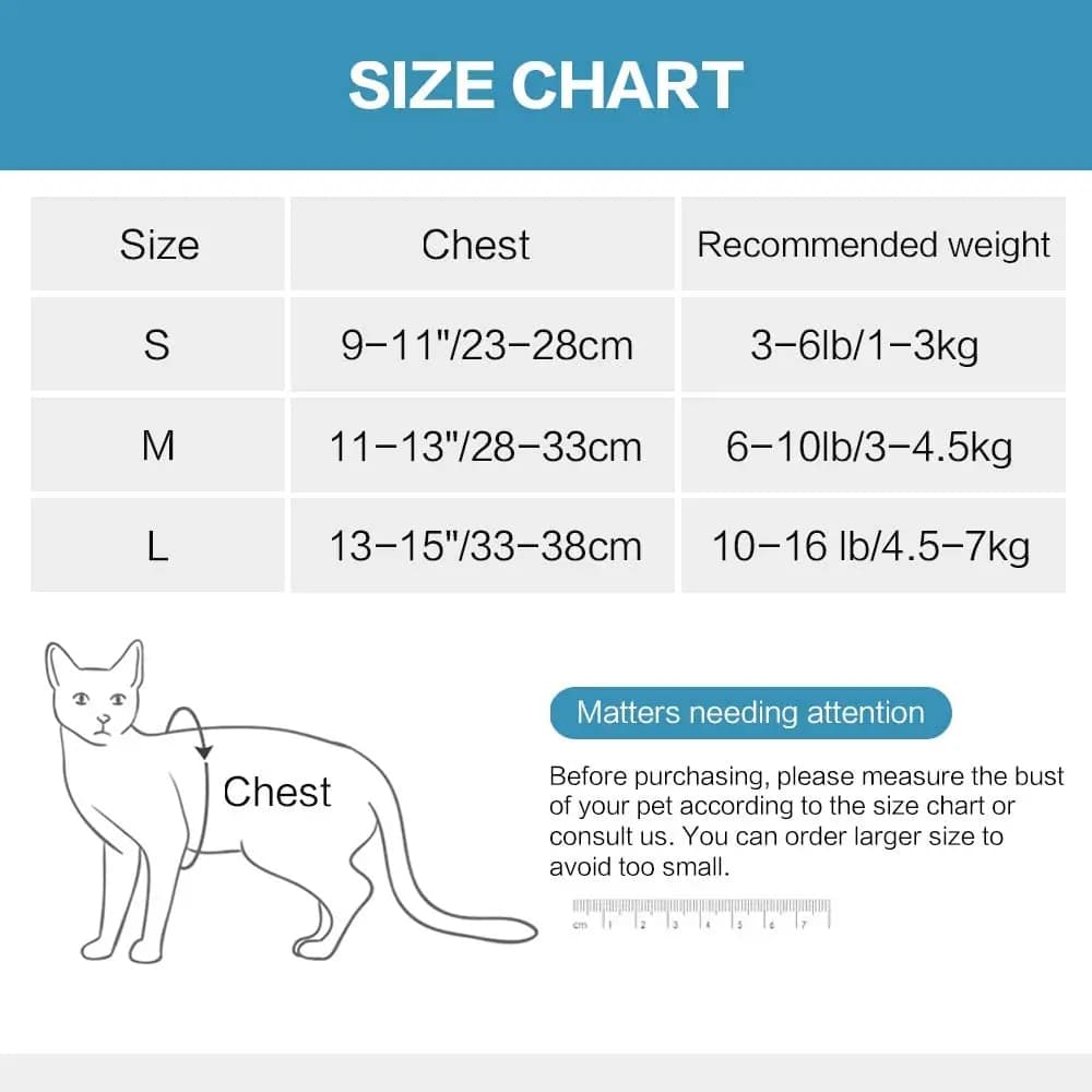 Harnais réglable anti-évasion pour chaton, léger, respirant et doux, gilet de sécurité pour animaux 
