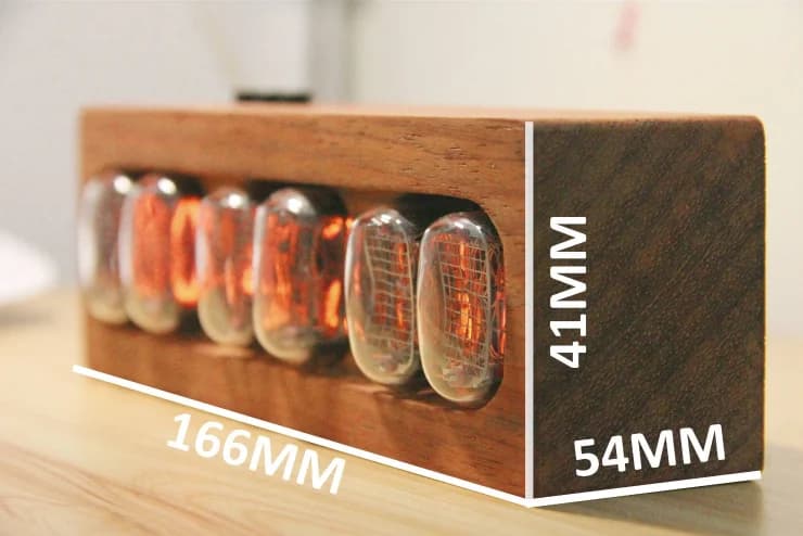 GHXMedals IN-12 Glow Tube Clock, Retro Bâle ie Clock, DIY Creative Home Audio, Ornements de bureau, 