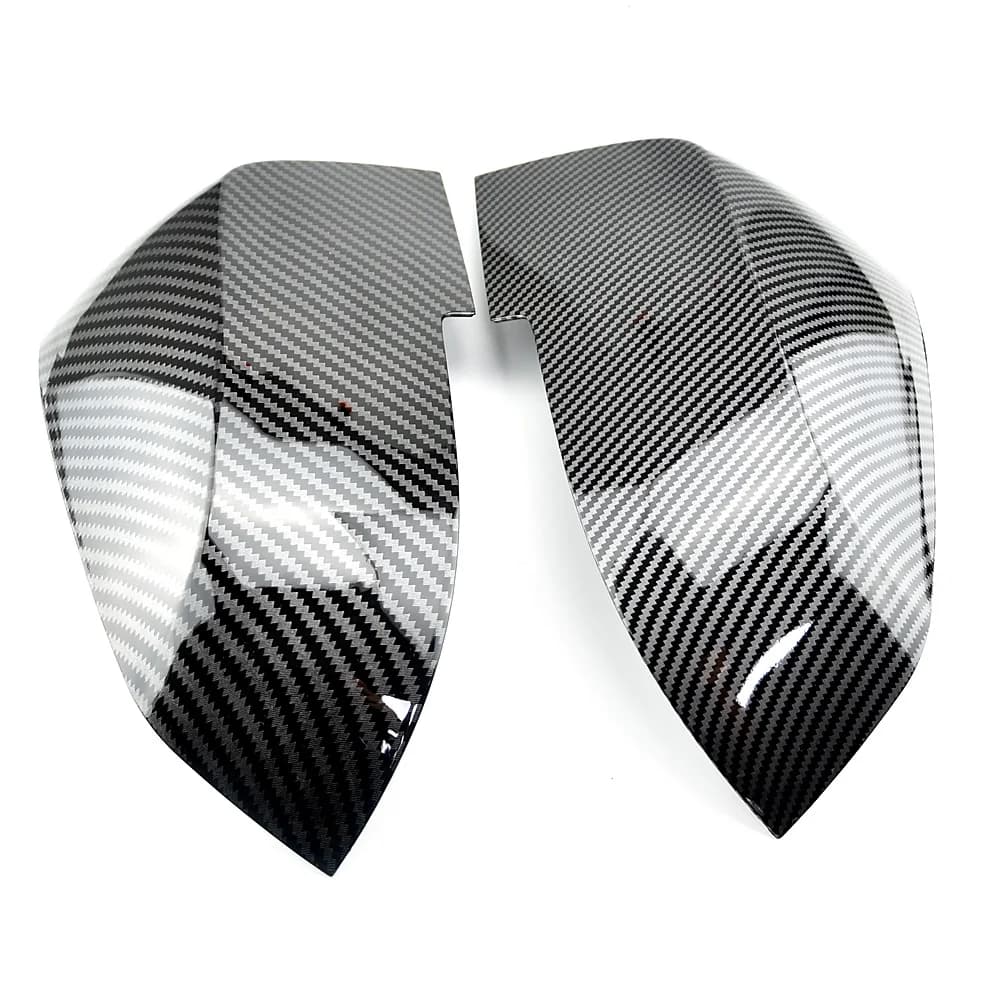 Couvercle de rétroviseur noir carbone, 2 pièces, pour BMW série 1 2 3 4 X M 220i 328i 420i F20 F21 F