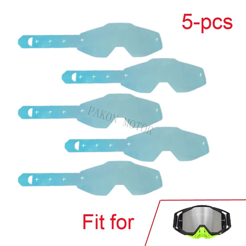 Film anti-déchirure pour lunettes 100%, caoutchouc de protection pour casque, couvercle en plastique