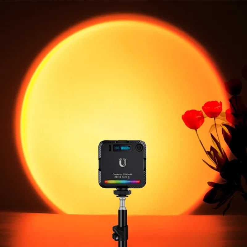 Lampe LED de Projection magnétique arc-en-ciel, éclairage de Studio Photo en direct, éclairage de re