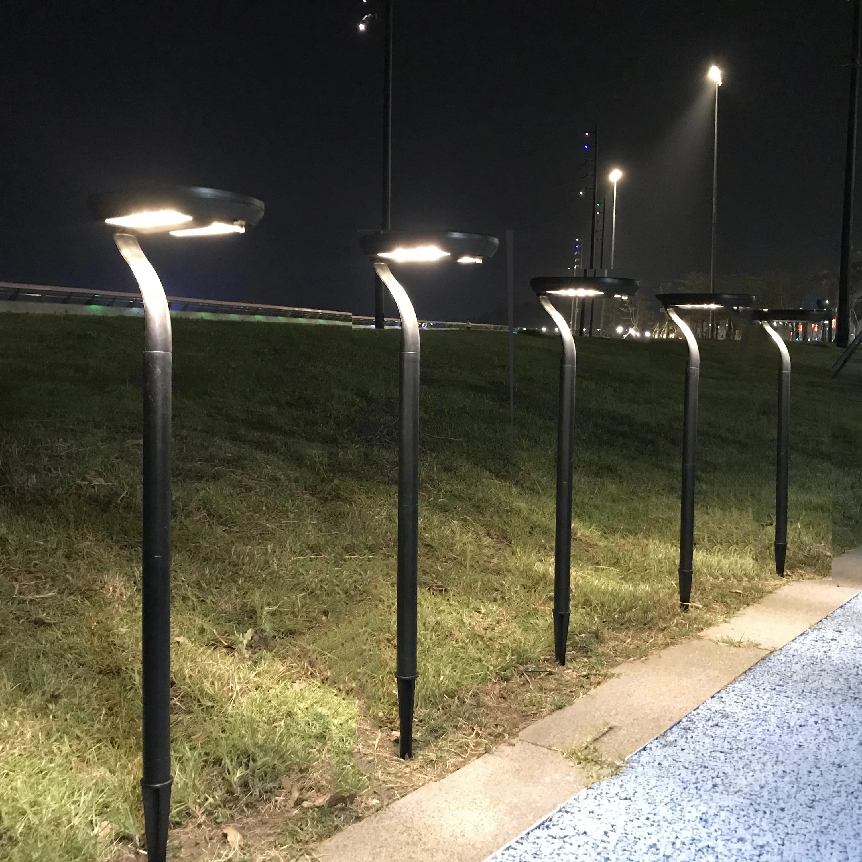 LED lampes de jardin solaires lampe à énergie solaire extérieure éclairage paysager étanche pour voi