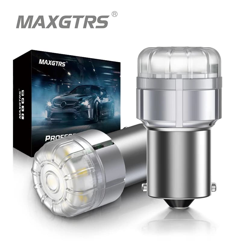 2 pièces PY21W LED Canbus BAU15S sans erreur LED sans Hyper Flash ambre jaune 7507 1156 LED ampoules