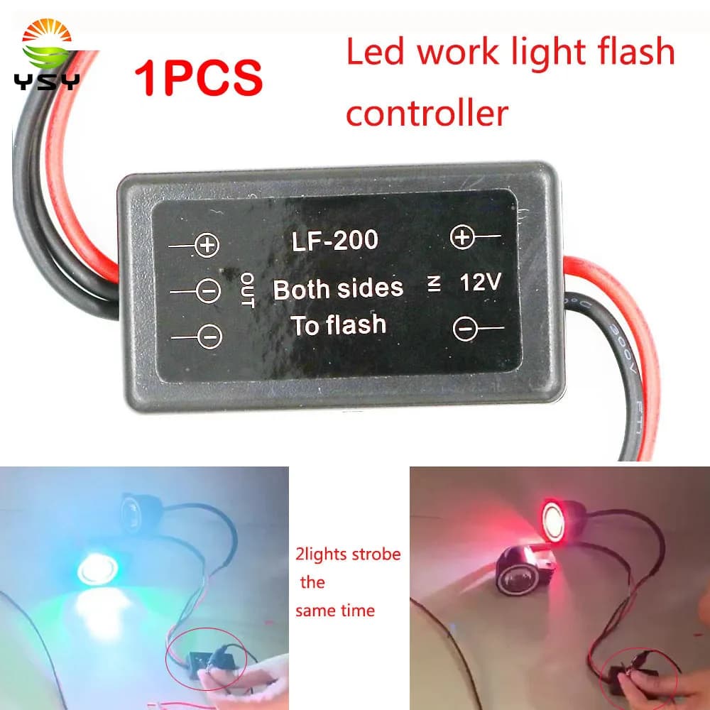 YSY 1 pièces Module de clignotant de contrôleur stroboscopique de Flash pour l'ampoule de travail LE