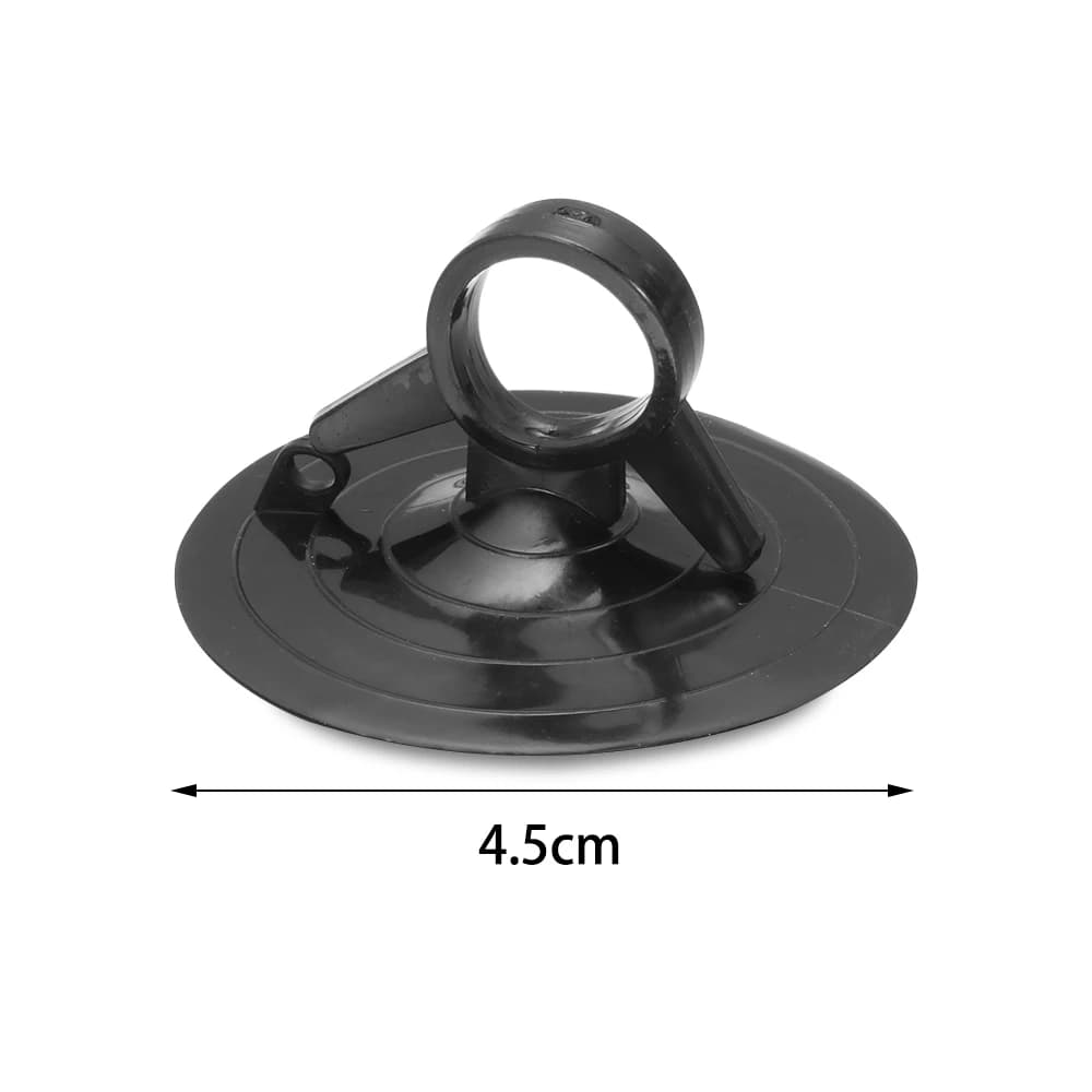 Ventouse en caoutchouc transparent pour pare-soleil de voiture, ventouse noire, crochet en PVC, 45mm