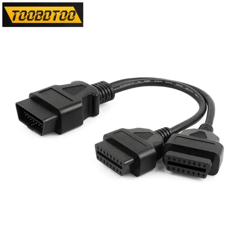Câble d'extension OBD2, séparateur mâle à double femelle de 30CM, adaptateur de câble de diagnostic 
