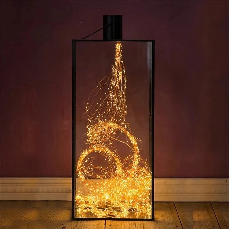 Guirlande lumineuse solaire à LED pour décoration extérieure, lampes solaires pour jardin et éclaira