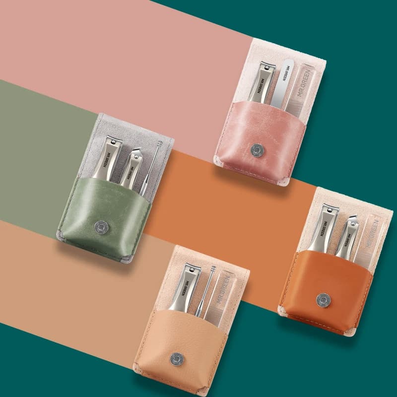 MR.GREEN-Ensemble de manucure portable, ciseaux de qualité, coupe-ongles en acier inoxydable, outil 
