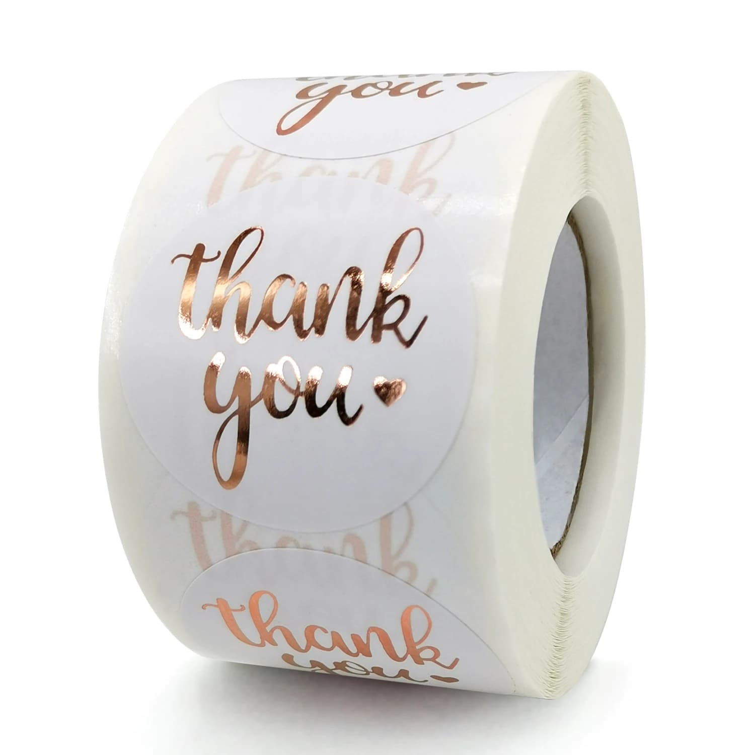 Autocollants «merci» en feuille d'or Rose, 100 à 500 pièces, étiquettes d'expédition pour sceau de c
