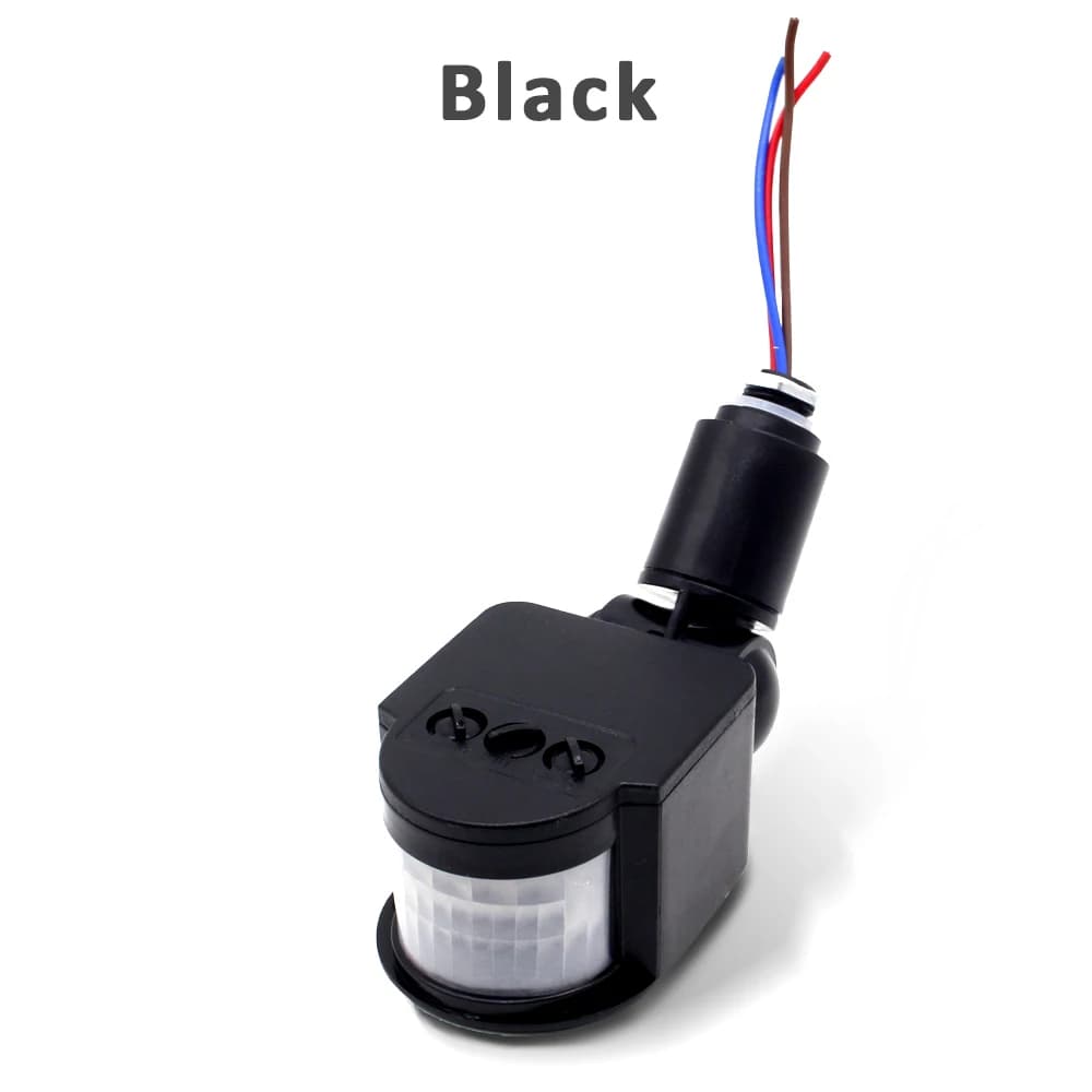 Capteur de mouvement interrupteur 220V 110V 12V lumière LED minuterie PIR mural automatique détecteu