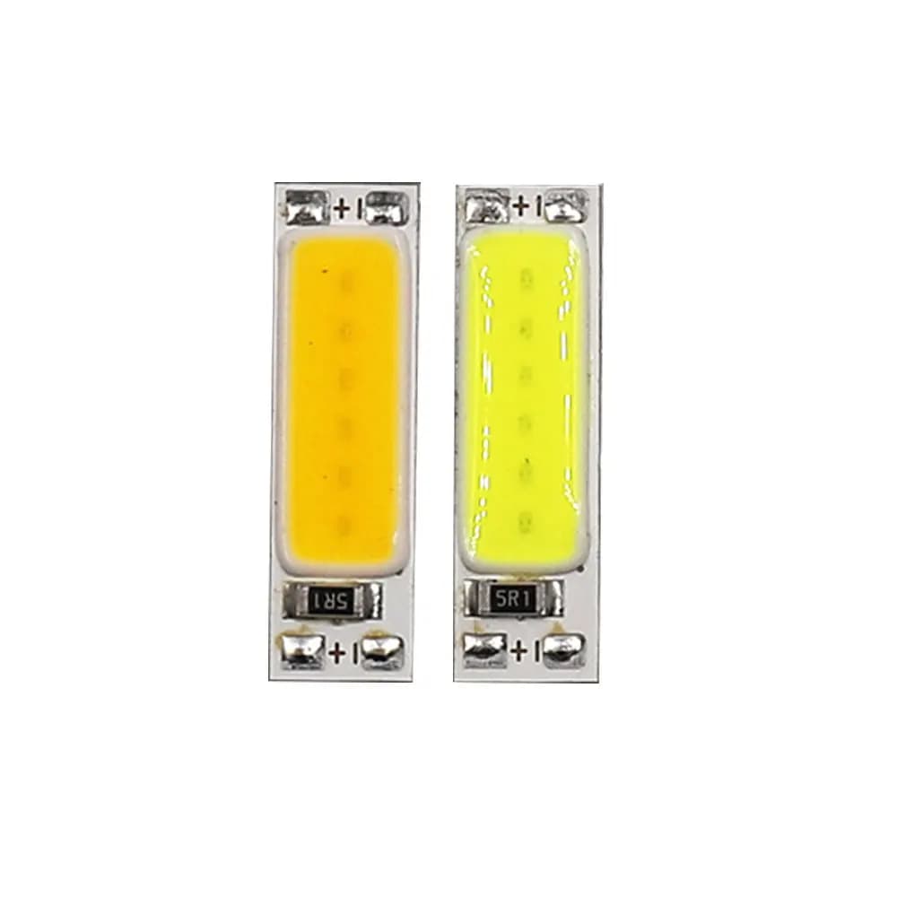 10 pièces 25mm petite puce LED COB 3.7V 5V 1W 3V lampe à LED pour éclairage de signalisation veilleu