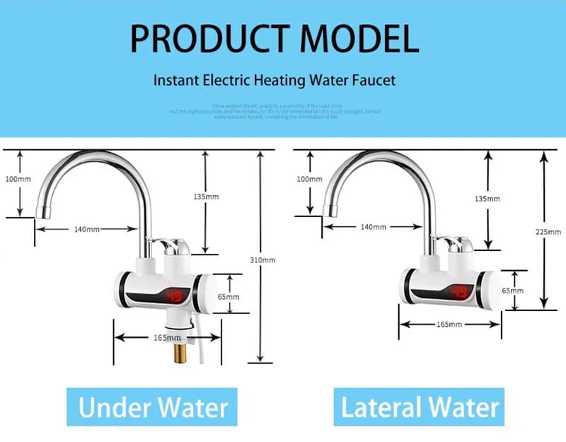 Chauffe-eau sans réservoir avec douche chauffe-eau électrique instantané 220V affichage numérique ro