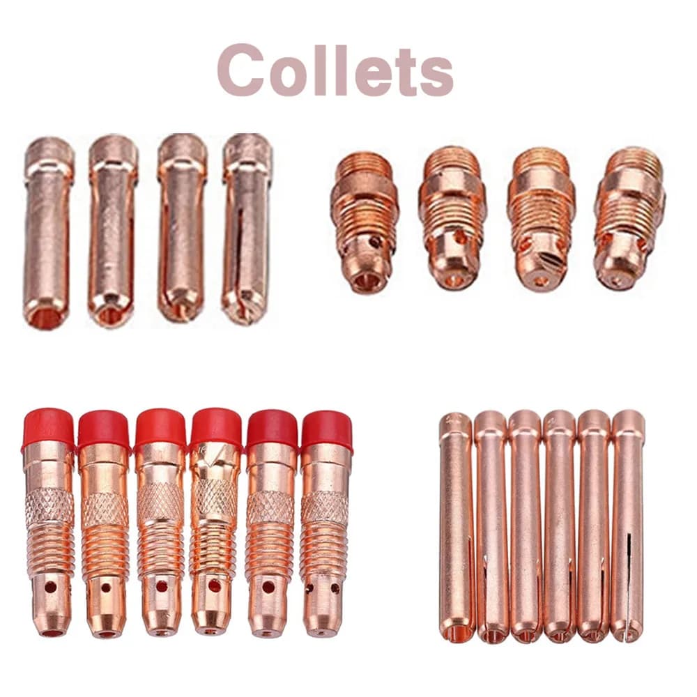 Lentille à gaz pour torche de soudage TIG, 50 pièces, pour WP17 WP18 WP26, capuchon arrière TIG, Kit