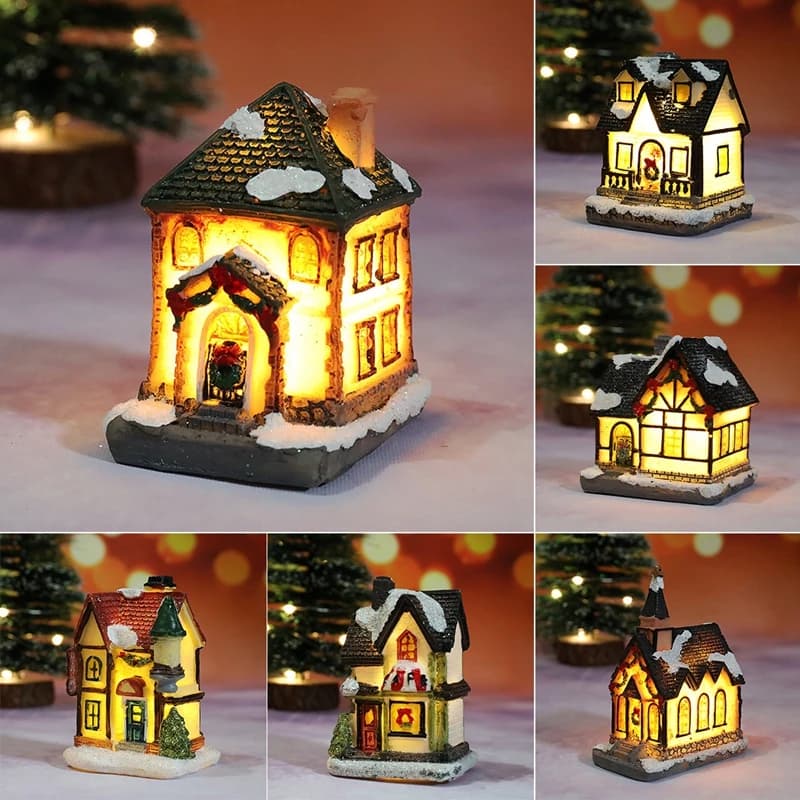 Décorations lumineuses de maison de noël pour ornements de maison, cadeau de noël pour enfants, nouv