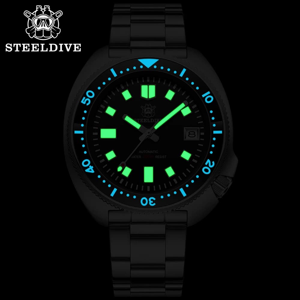 STEELDIVE SD1970 montre de plongée mécanique automatique capitaine Willard NH35 montres tortue homma
