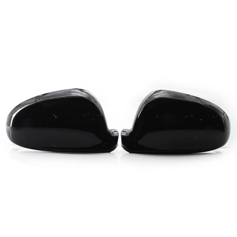 Couvercle de rétroviseur latéral en fibre de carbone pour VW Golf MK5 GTI Jetta 5 (noir brillant), P