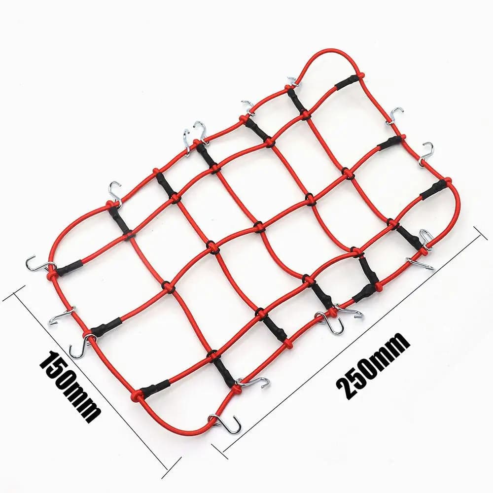 AJRC RC accessoires de voiture 6 couleurs filet à bagages élastique pour 1/10 RC chenille SCX10 9004