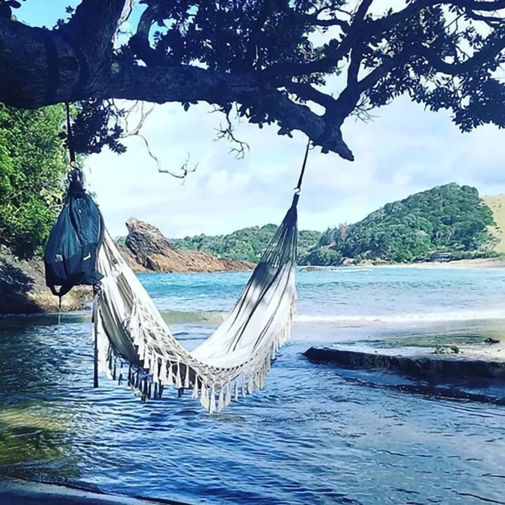Grand hamac pour 2 personnes, Style Boho, macramé brésilien à franges, Double hamac de luxe, balanço