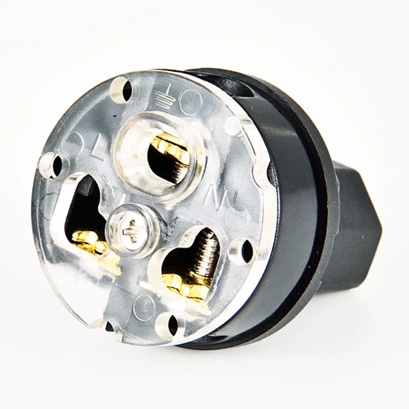 1 pièce Prise d'alimentation audiophile HIFI, prise de câblage audio réutilisable, connecteur AV dro