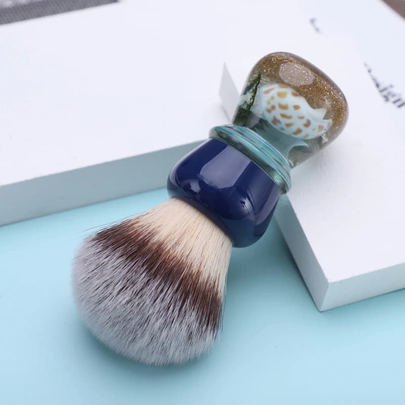 YAQI – brosse de rasage pour hommes, en cheveux synthétiques, 24mm