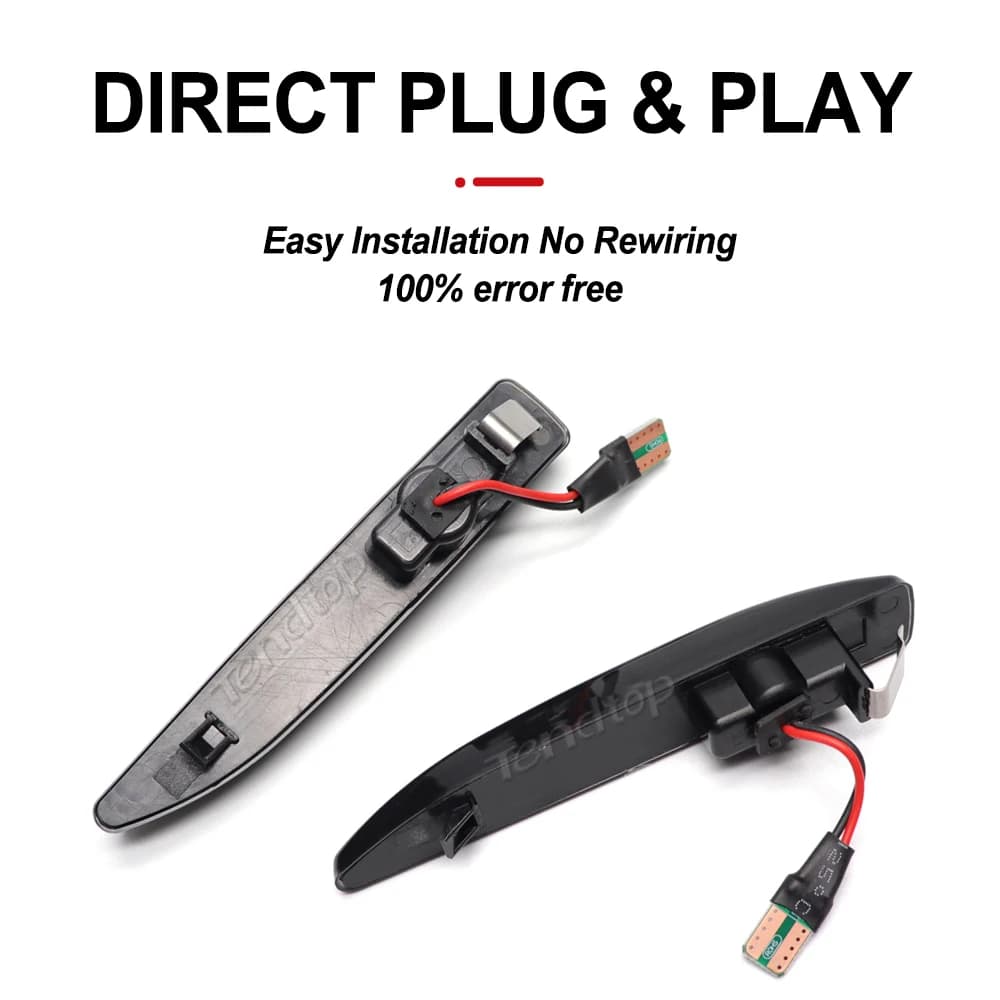 2 pièces accessoires de voiture pour 2001-2008 BMW série 7 E65 E66 E67 E68 clignotant LED clignotant
