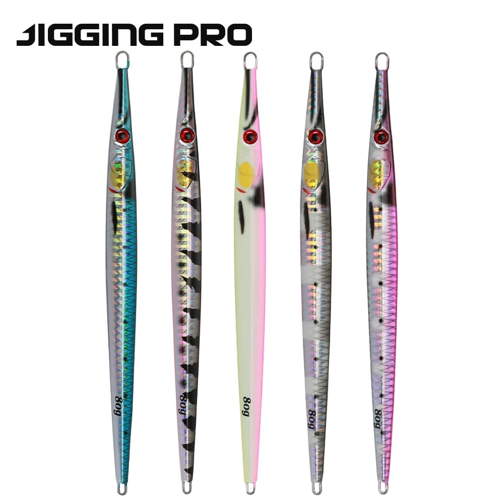 JIGGINGPRO-Leurre de Pêche en Eau Salée, Impression 3D, 40/60/80/100/150g