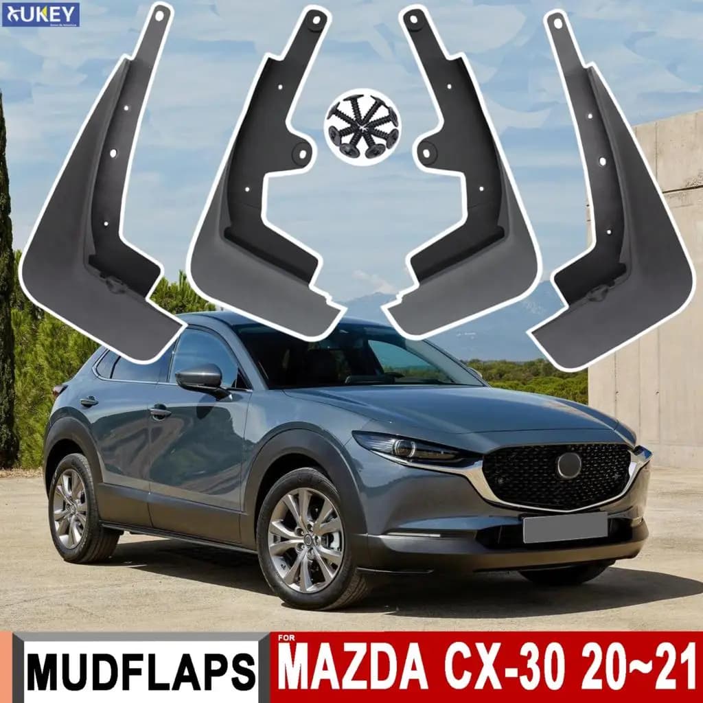 4x garde-boue de voiture pour Mazda CX-30 CX30 2021 – 2023 garde-boue garde-boue Protection mate gar
