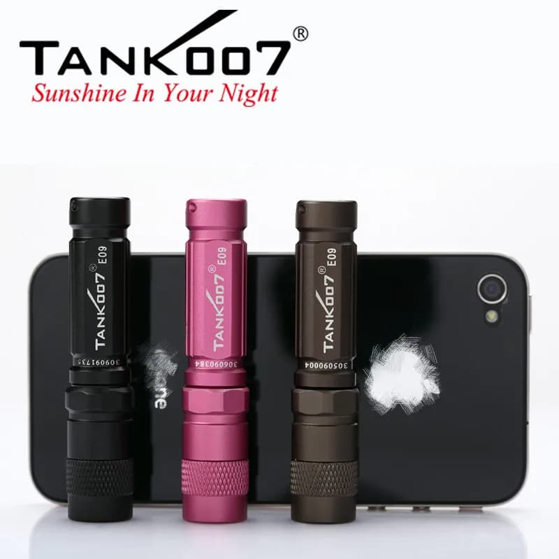 KHouseE09-Mini lampe de poche portable EDC, petite torche LED haute puissance, 120lm, batterie AAA, 