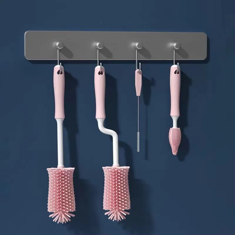 Brosse de nettoyage de bouteilles en Silicone, sucette pour bébé, épurateur de paille, petite brosse