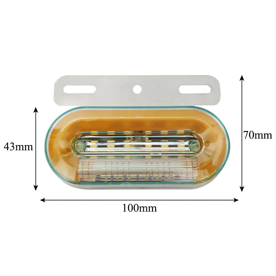 10 pièces 24V feux de position latéraux de camion feux externes de voiture indicateur de Signal lamp
