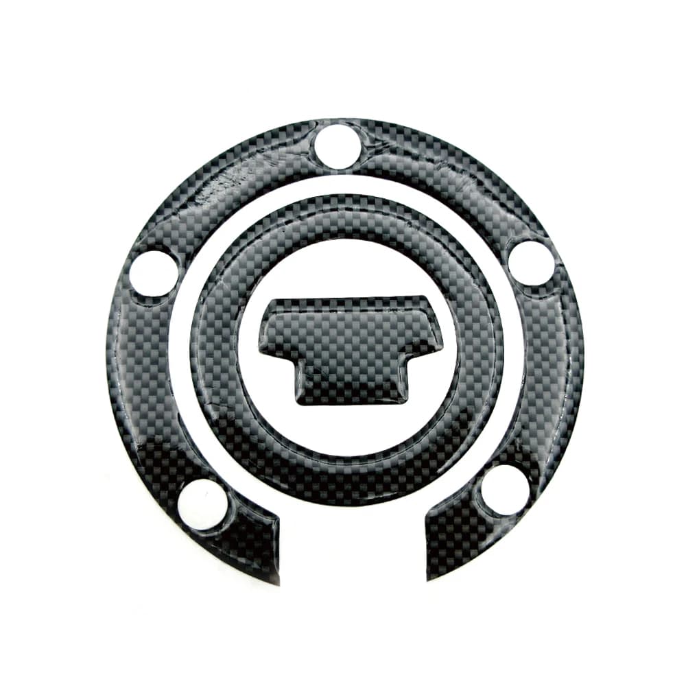 Autocollant 3D en Fiber de carbone pour moto, couvercle de bouchon de gaz de carburant, tampon de pr
