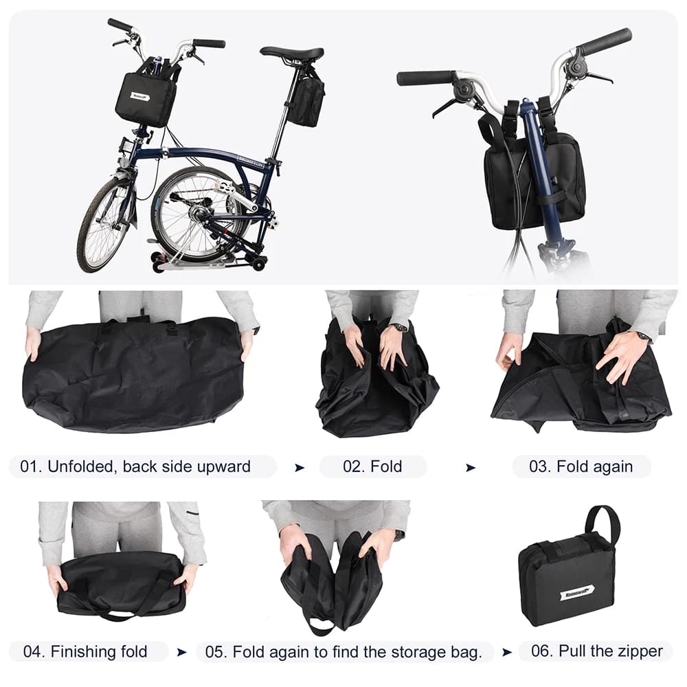 Bal inowalk-Sac de vélo pliant 14-20 pouces, sac de transport de vélo pliant, sac de rangement porta