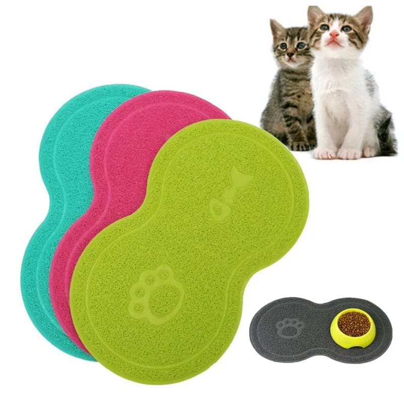 Tapis d'alimentation pour animaux de compagnie chien chat manger bol à boire tapis imperméable pour 