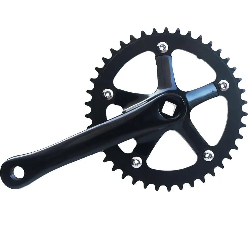 Pédalier de vélo pliant JORing, roue à chaîne, trou conique carré, vitesse unique, partenaires d'eng