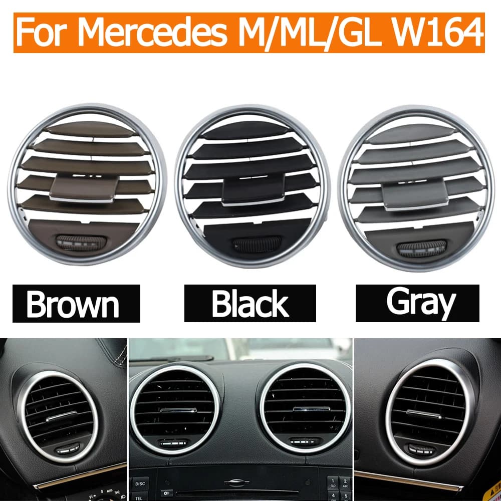 Tableau de bord Central gauche droite AC Grille de ventilation panneau de sortie pour Mercedes Benz 