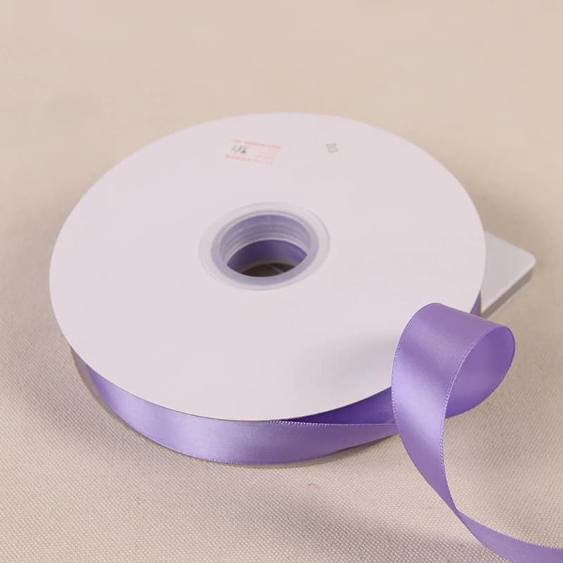 Ruban en Satin de soie violet clair, 6/10/12/15/20/25/40/50MM, décoration de fête de mariage, emball