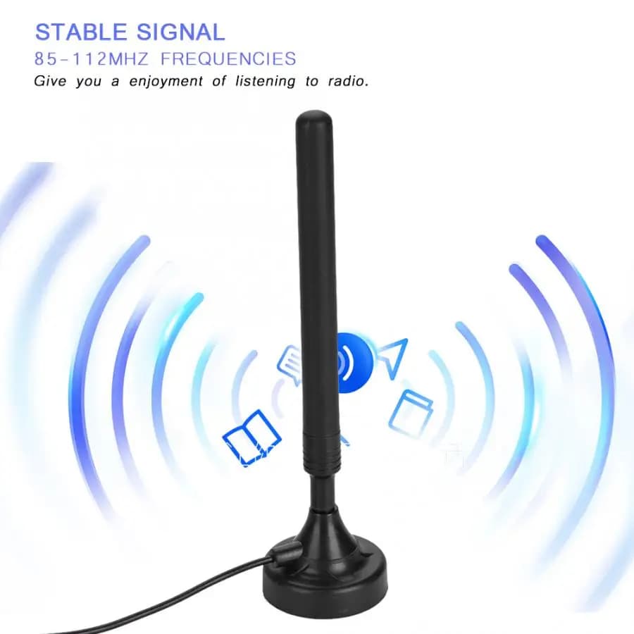 Antenne radio FM domestique à gain élevé, amplificateur de signal radio, USB, haute sensibilité, pla