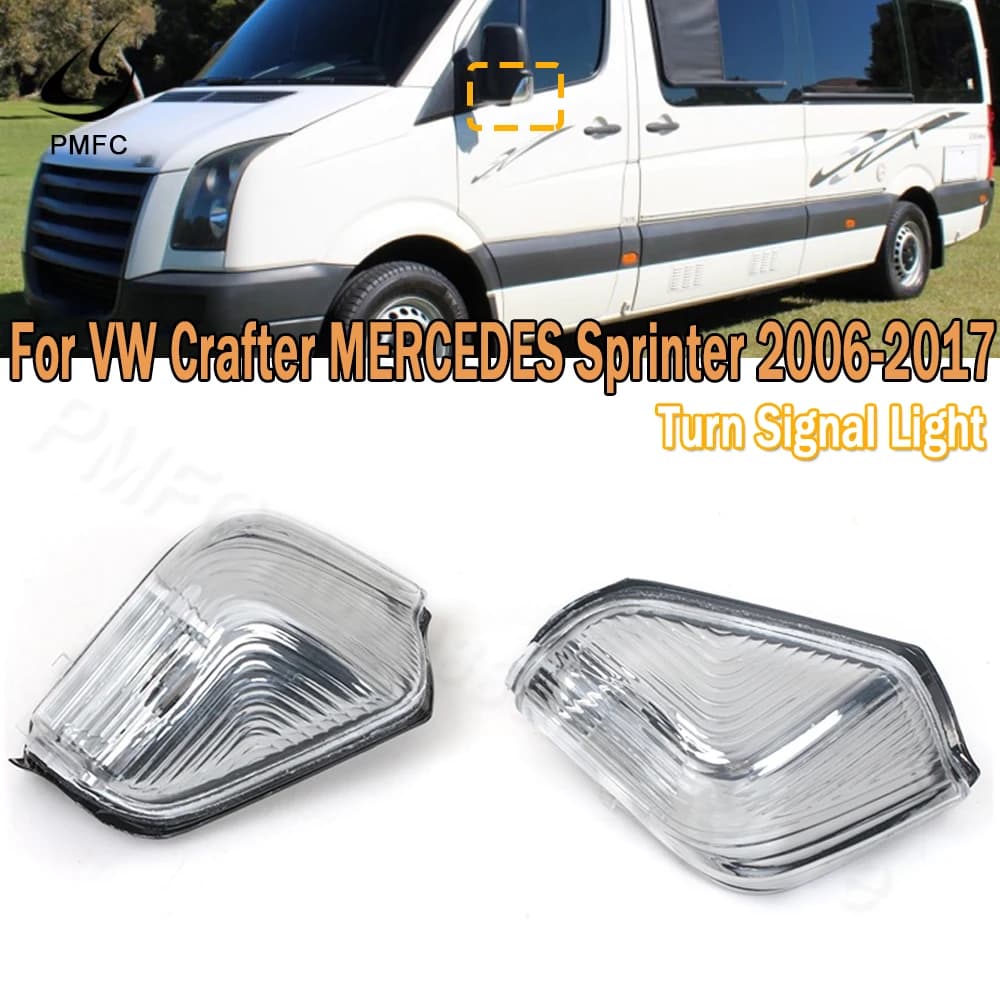 PMFC rétroviseur latéral clignotant indicateur lampe clignotant pour Mercedes Benz Sprinter VW Craft