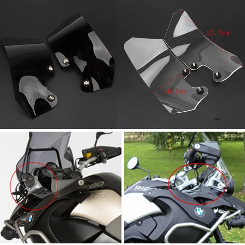 Nouveau déflecteur de vent de pare-brise latéral pour BMW R1200GS Adventure ADV 2004-2012 2011 2010 