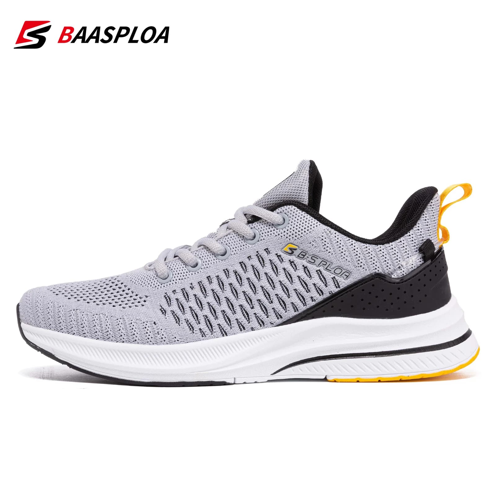 Baasploa-Chaussures de course légères pour hommes, baskets décontractées en maille pour hommes, chau
