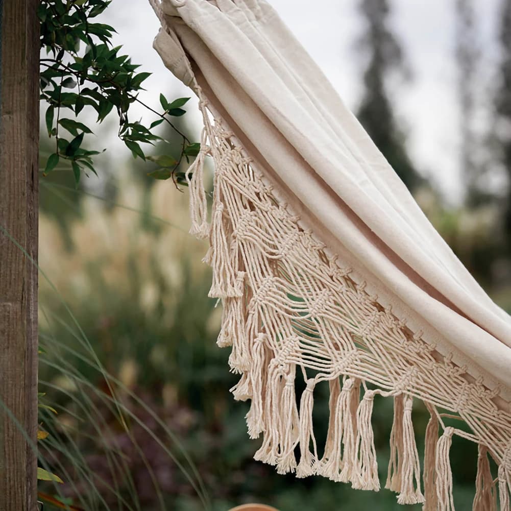 Grand hamac pour 2 personnes, Style Boho, macramé brésilien à franges, Double hamac de luxe, balanço