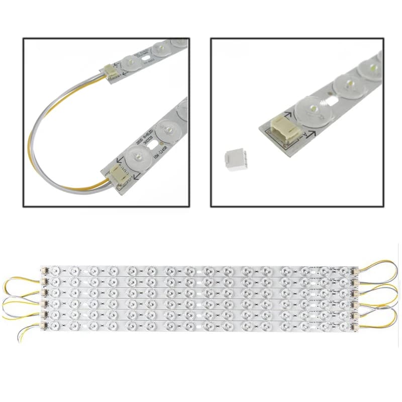 10 pièces LED Tube plafonnier Module Source 4W 6W 8W trois couleurs 2835 LED barre lumières plafonni